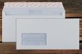 [38779] Briefhüllen mit Fenster C6/5 114x229 mm Haftklebend Recycling Weiß 100 g/qm